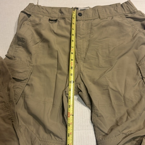 Alpine Design khaki pants convert to shorts 34x30 multiple pockets zipper front - Picture 5 of 11
